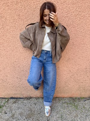 Veste taupe CELESTE 2