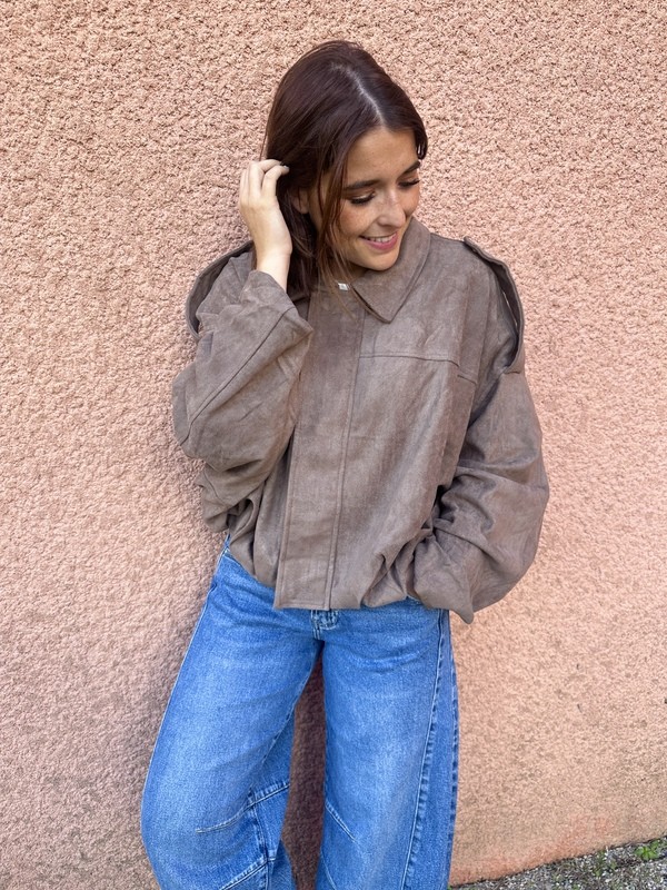 Veste taupe CELESTE