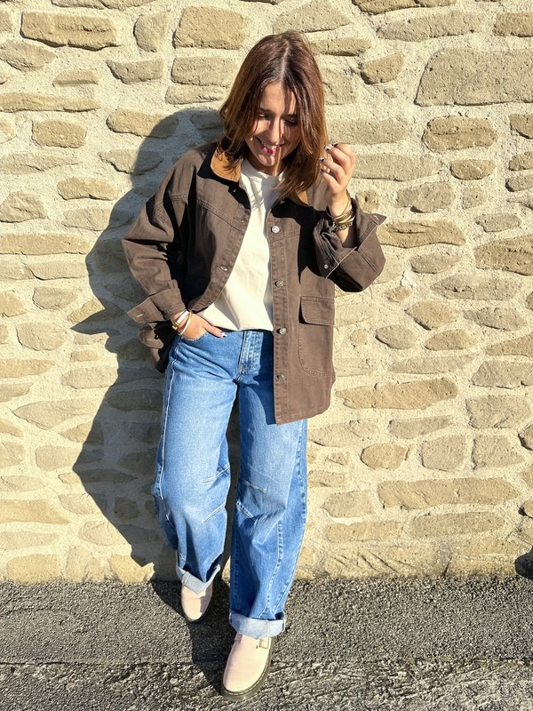 Veste Oversize Marron CLARA