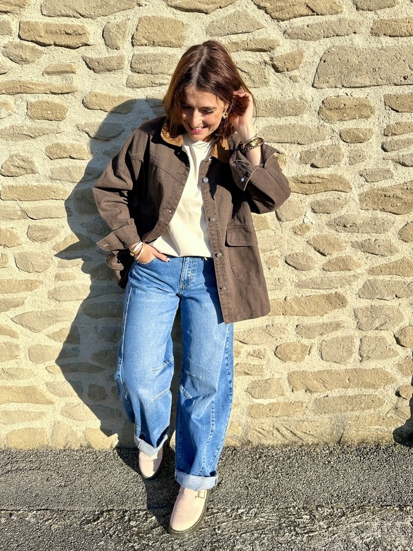 Veste Oversize Marron CLARA