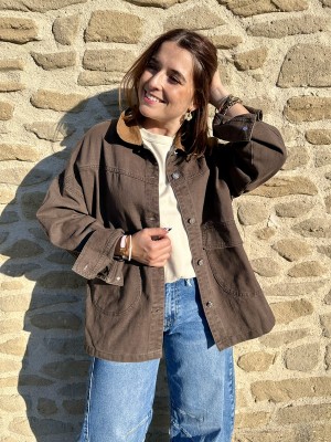 Veste Oversize Marron CLARA
