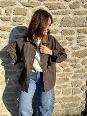 Veste Oversize Marron CLARA 2