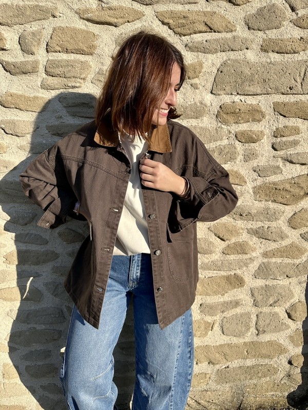 Veste Oversize Marron CLARA