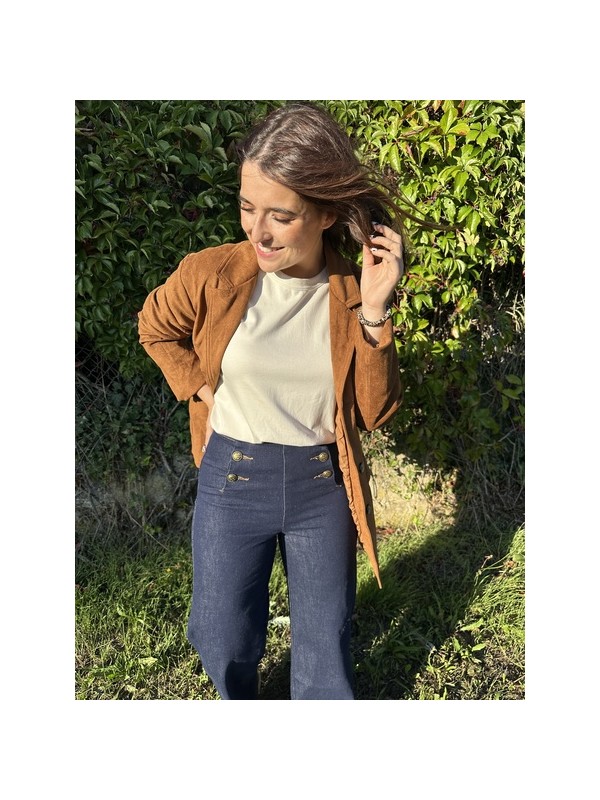 Blazer effet suédine OLGA