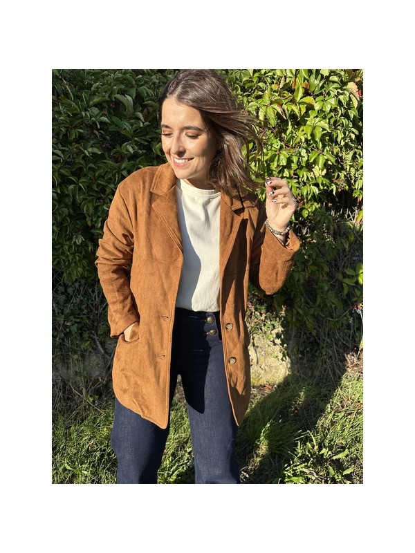 Blazer effet suédine OLGA