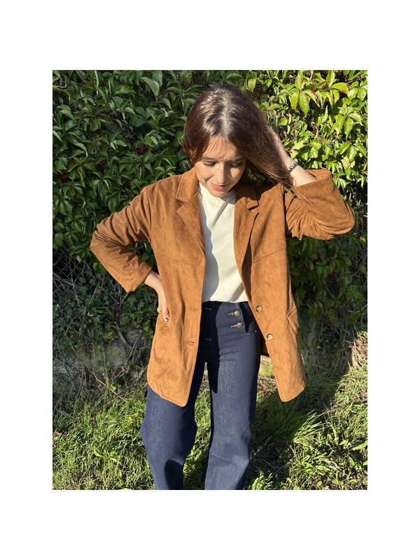 Blazer effet suédine OLGA